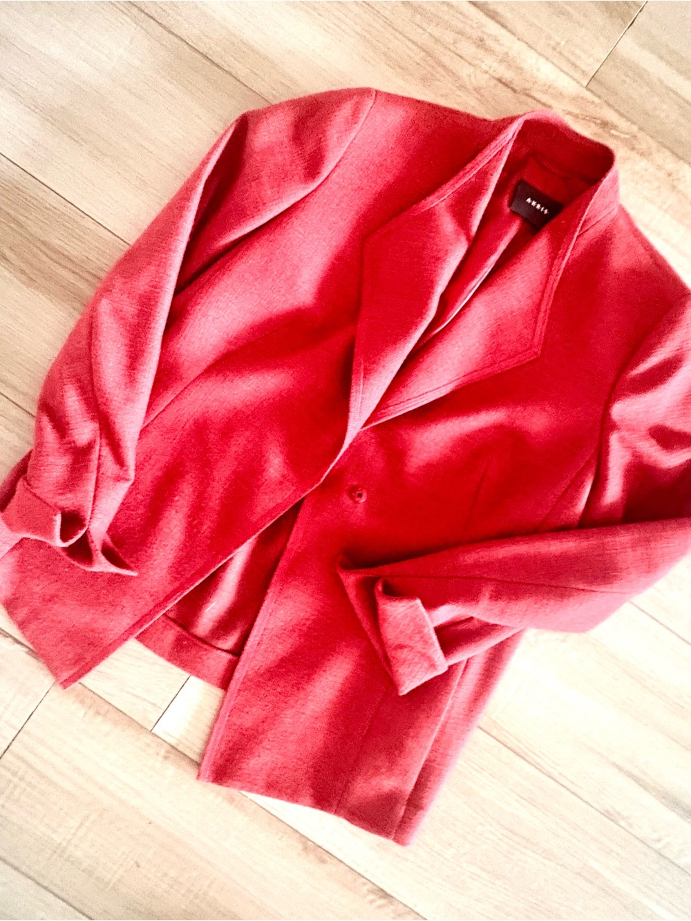 Akris Red Relaxed Blazer